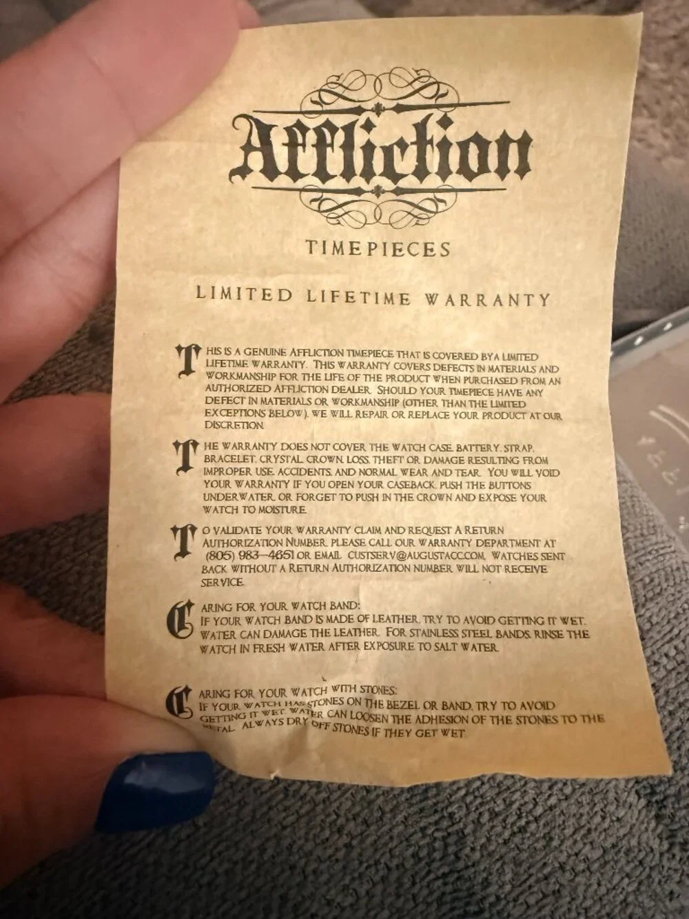Affliction Men's Live Fast Canvas Black Dial Silver Face Watch Unisex